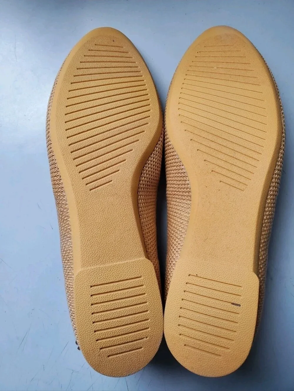 allbirds Women's Mustard Knit Ballet Flats Size 11  Excellent